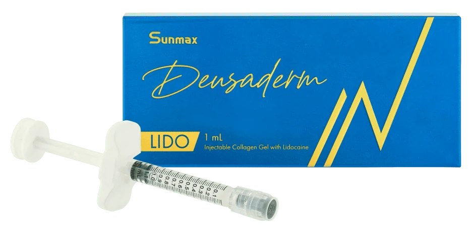 Deusaderm collagen gel injectable syringe and box at CANVAS Medical Clinic, Penang