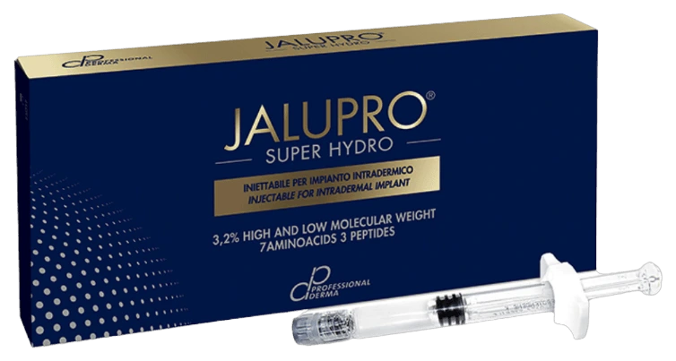 Jalupro Super Hydro amino acid biorevitaliser box and syringe at CANVAS Medical Clinic, Penang