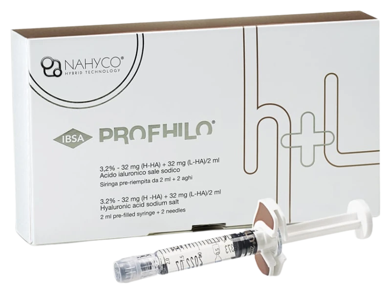 Profhilo hyaluronic acid injectable box and syringe by IBSA at CANVAS Medical Clinic, Penang