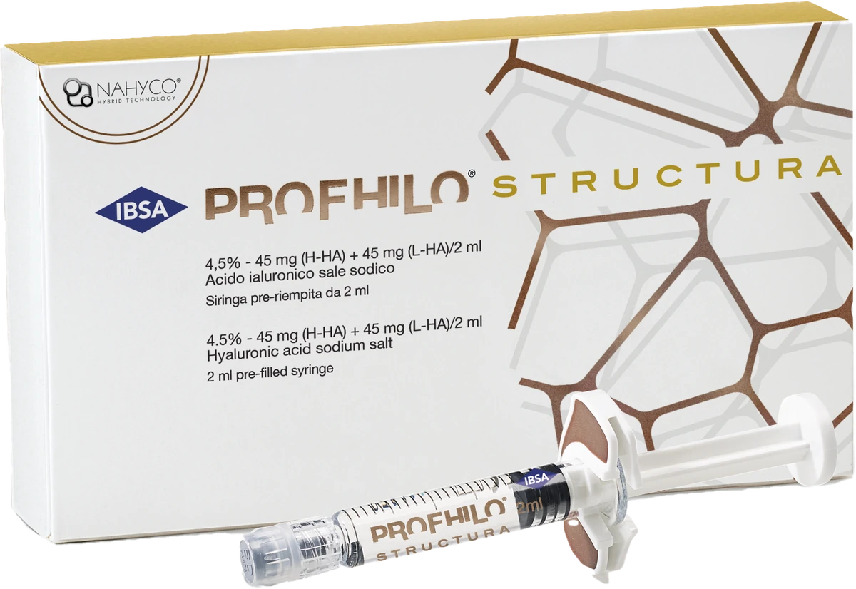 Profhilo Structura hyaluronic acid injectable box and syringe by IBSA at CANVAS Medical Clinic, Penang