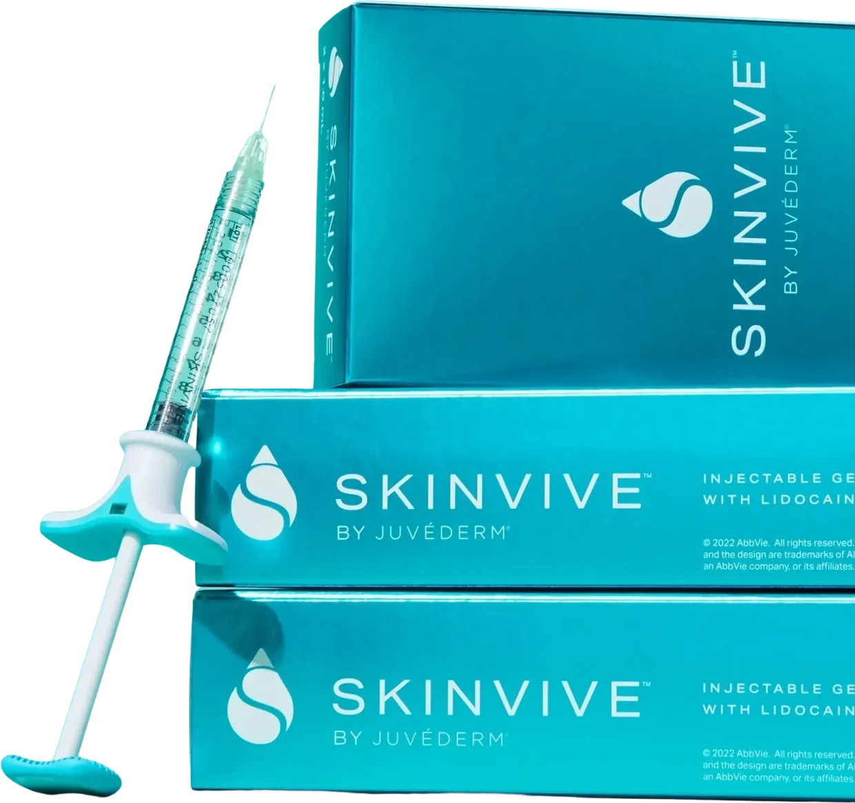 SKINVIVE by Juvéderm injectable skinbooster boxes and syringe at CANVAS Medical Clinic, Penang