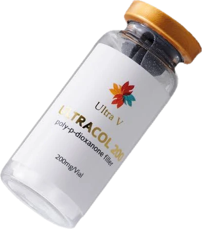 ULTRACOL 200 polydioxanone (PDO) collagen-stimulating filler vial at CANVAS Medical Clinic, Penang